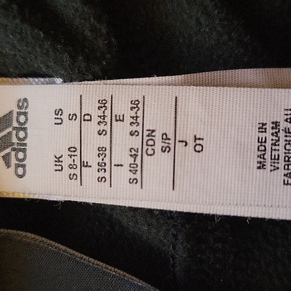 Adidas small black fuzzy insides warm-up pants - Picture 4 of 6
